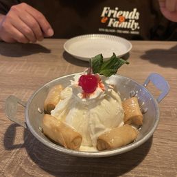 FBI with coconut ice cream. They do add condensed milk so let them know if you don't want it FBI with coconut ice cream. They do add condensed milk so let them know if you don't want it