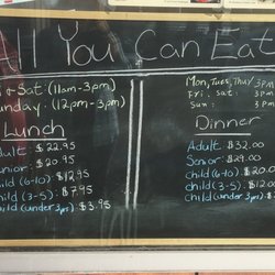 Osaka Sushi - AYCE prices