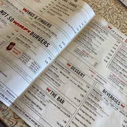 Wimpy's Diner - Inside menu