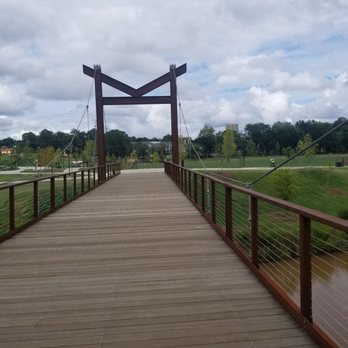 Unity Park - Bridge crossing creek - Parks Near Me - Greenville, South Carolina