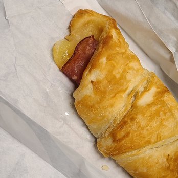 Starbucks - Close-up of Ham and Swiss cheese croissant. - Coffee & Tea Near Me - Roanoke, Virginia
