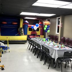 My Playce Family Fun Room - My set up for a football theme party