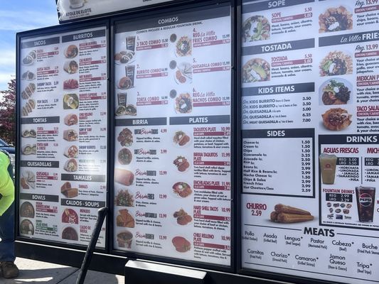 Menu photo 8 Tacos La Villa Tehachapi, CA