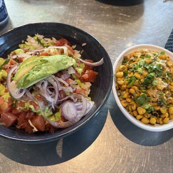 California Fish Grill - Ahi Poke Bowl and Fire Roasted Street Corn - Seafood Near Me - Citrus Heights, California