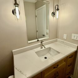 Kitchen Bath & Beyond - Vanity with sconces