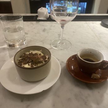 Uva Enoteca - Tiramisu with pistachio "Nutella" and decaf espresso - Italian Near Me - San Francisco, California