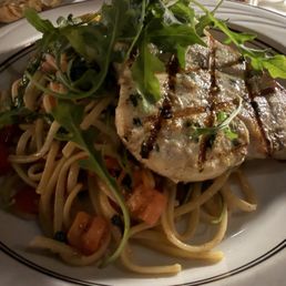 Linguini and swordfish Linguini and swordfish