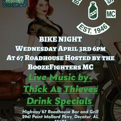 Highway 67 Roadhouse Bar & Grill - Wednesday Bike Night