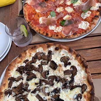 Beebe's - Campfire and Margherita with prosciutto - Pizza Near Me - Long Island City, New York
