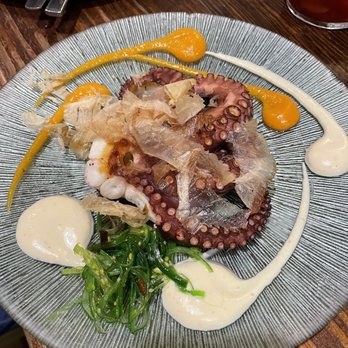 La Bartola - grilled octopus with sweet potato puree - Tapas Bars Near Me - Seville, SE