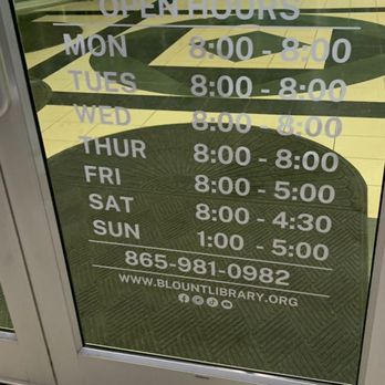Blount County Public Library - Hours - Libraries Near Me - Maryville, Tennessee