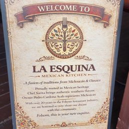 Exterior outside entrance of La Esquina Mexican Kitchen - Folsom, California Exterior outside entrance of La Esquina Mexican Kitchen - Folsom, California