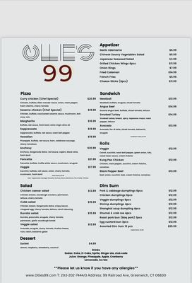 Menu photo 1 Ollie’s 99 Greenwich, CT Menu photo 1 Ollie’s 99 Greenwich, CT