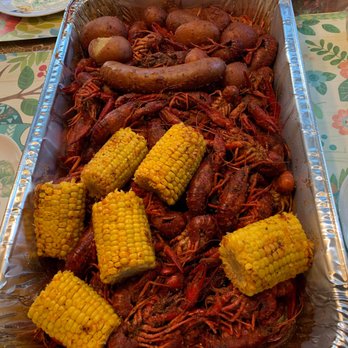 BB's Tex-Orleans - 6 lbs of crawfish + add ons (corn, potatoes, sausage) - Southern Near Me - Houston, Texas BB's Tex-Orleans - 6 lbs of crawfish + add ons (corn, potatoes, sausage) - Southern Near Me - Houston, Texas