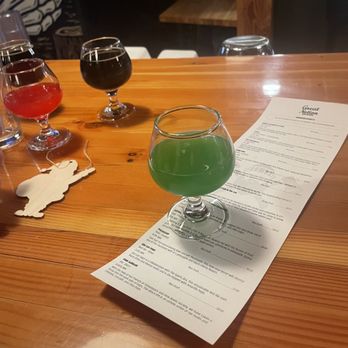 Great Notion Brewing - NW28th - Taster glasses. You can order beers in this size. - Brewpubs Near Me - Portland, Oregon Great Notion Brewing - NW28th - Taster glasses. You can order beers in this size. - Brewpubs Near Me - Portland, Oregon