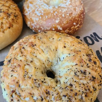Bruegger's Bagels - That cheese crust! (Asiago goodness) - Bagels Near Me - Raleigh, North Carolina Bruegger's Bagels - That cheese crust! (Asiago goodness) - Bagels Near Me - Raleigh, North Carolina