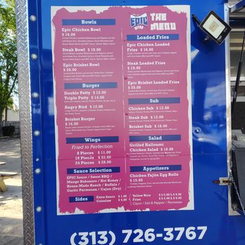 Epic Bites - The Menu - American Near Me - Dearborn Heights, Michigan