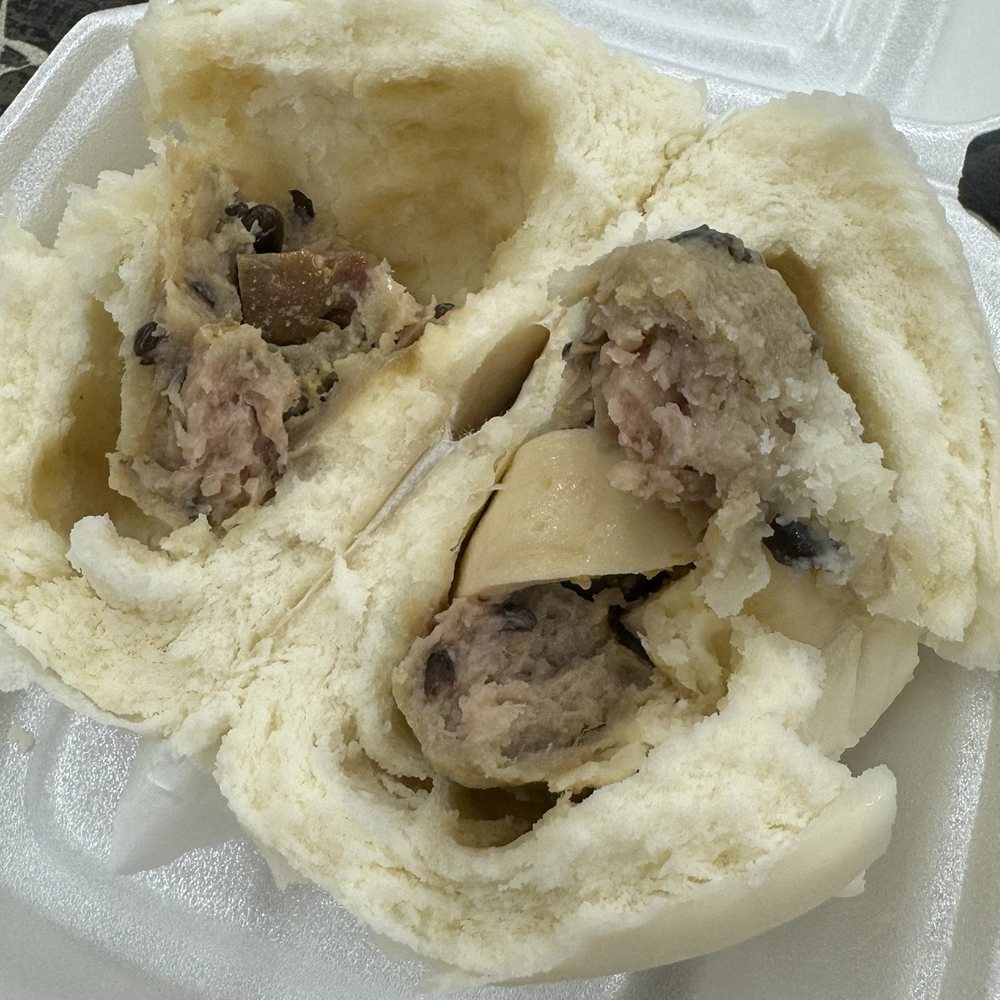 Pork and egg bun ( Banh Bao )