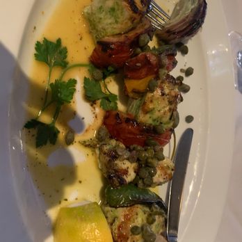 Estia - Swordfish souvlaki, the swordfish was excellent if but a stingy portion. - Greek Near Me - Philadelphia, Pennsylvania