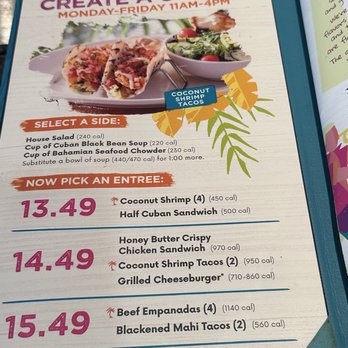 Bahama Breeze - Menu - Bars Near Me - Orlando, Florida