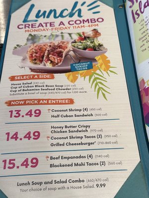 Menu photo 1 Bahama Breeze Orlando, FL