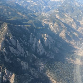 Mile High Gliding - Flat irons from above (think this was 10k) - Flight Instruction Near Me - Boulder, Colorado