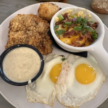 Haystacks - Chicken fried steak breakfast - Breakfast & Brunch Near Me - Sulphur Springs, Texas