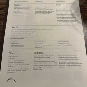 The Cricketers - Menu - Pubs Near Me - Richmond, XGL The Cricketers - Menu - Pubs Near Me - Richmond, XGL