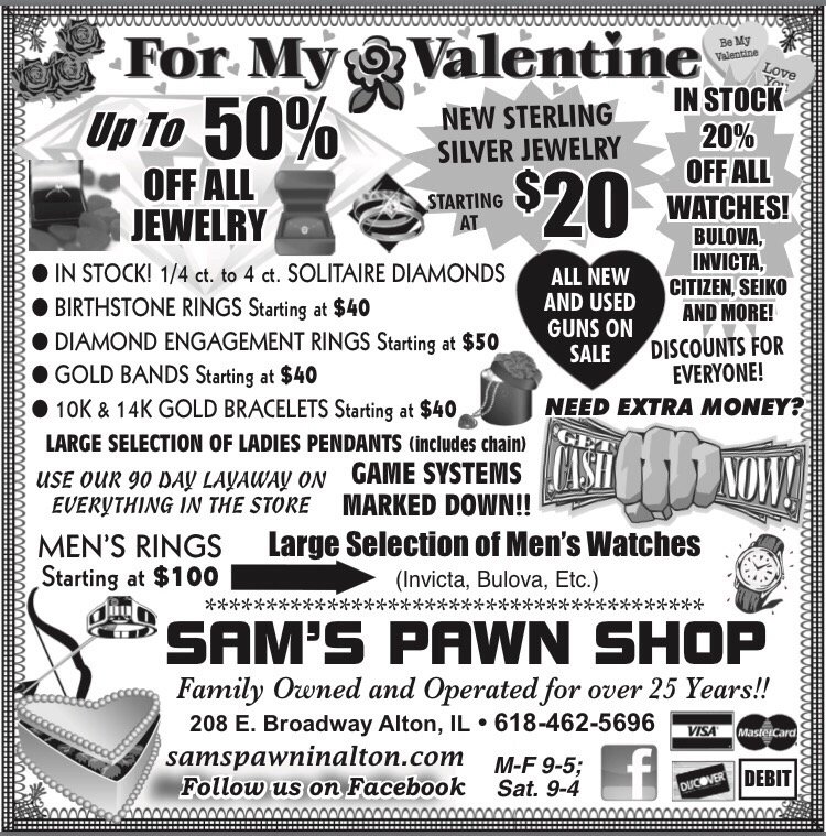 SAM’S PAWN SHOP Updated October 2024 208 E Broadway, Alton