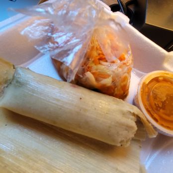Taco Real - Side of tamale (so fresh and huge chunks of meat) - Mexican Near Me - Carol Stream, Illinois Taco Real - Side of tamale (so fresh and huge chunks of meat) - Mexican Near Me - Carol Stream, Illinois