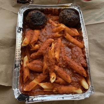 Imo's Pizza - Burnt Baked Mostaccioli with meatballs. This is the quality of food at Imo's Godfrey! - Pizza Near Me - Godfrey, Illinois Imo's Pizza - Burnt Baked Mostaccioli with meatballs. This is the quality of food at Imo's Godfrey! - Pizza Near Me - Godfrey, Illinois