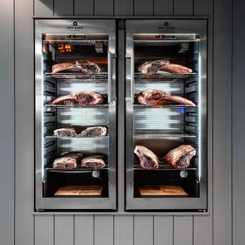 ORA FreeStyle Italian - Dry age case filled with dry aged beef. - Italian Near Me - Oradell, New Jersey ORA FreeStyle Italian - Dry age case filled with dry aged beef. - Italian Near Me - Oradell, New Jersey