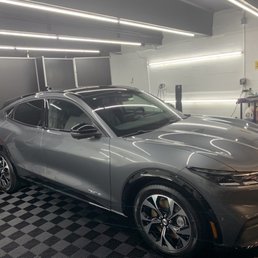 Exterior car after detailing with wax