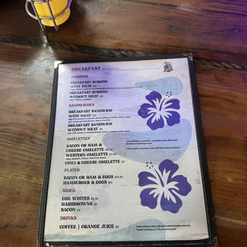 Hinano Café - Breakfast Menu - Dive Bars Near Me - Venice, California