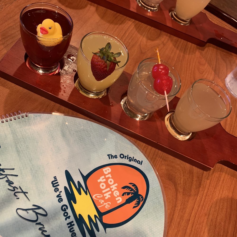 Broken Yolk Cafe - Mimosa flight - Breakfast & Brunch Near Me - Mesa, Arizona Broken Yolk Cafe - Mimosa flight - Breakfast & Brunch Near Me - Mesa, Arizona