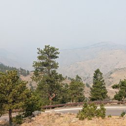 Hazy wild fire view Hazy wild fire view
