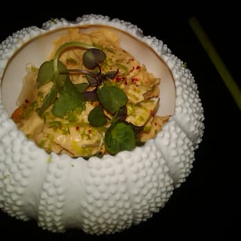 Le Cirque - Santa Barbara sea urchin, ginger-lemongrass gelee, fennel puree - French Near Me - Las Vegas, Nevada Le Cirque - Santa Barbara sea urchin, ginger-lemongrass gelee, fennel puree - French Near Me - Las Vegas, Nevada