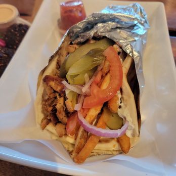 Mazra - Chicken Shawarma Wrap - Mediterranean Near Me - San Bruno, California