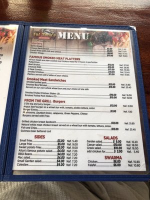 Menu photo 2 Fat Tony's Sint Maarten, NH