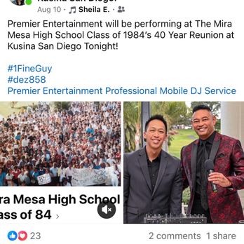 Premier Entertainment - Class of 84 40th reunion - DJs Near Me Premier Entertainment - Class of 84 40th reunion - DJs Near Me