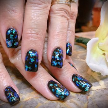 Euphoria Nail Spa - Dipping with Flakes designs by Euphoria Nail Spa, Forney - Nail Salons Near Me - Forney, Texas Euphoria Nail Spa - Dipping with Flakes designs by Euphoria Nail Spa, Forney - Nail Salons Near Me - Forney, Texas