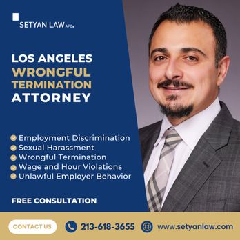 Setyan Law, APC - wrongful termination lawyer - Employment Law Near Me - Pasadena, California