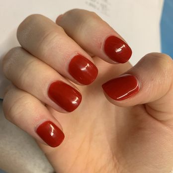 Pro Nails - Red sns nails. Color #1. - Nail Salons Near Me - Woodstock, Georgia
