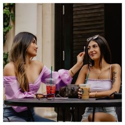 Primed & Pretty - Friends help brush each other's lashes. Lashes by Natalie