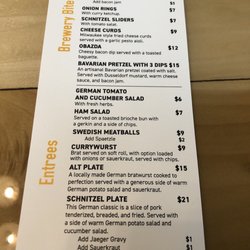 Bagg's Square Brewing Company - Menu
