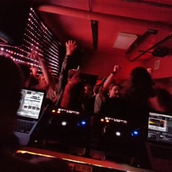 Hot Mass - The dance floor from behind the DJ booth.