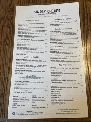 Menu photo 6 Simply Crepes Pittsford Pittsford, NY