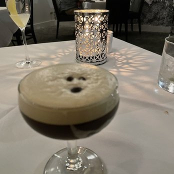 Mise En Place - Espresso martini because why not. - New American Near Me - Tampa, Florida Mise En Place - Espresso martini because why not. - New American Near Me - Tampa, Florida