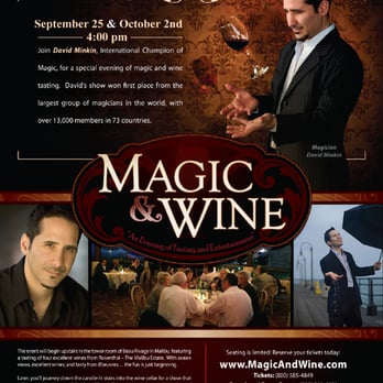 Magic And Wine with David Minkin - Performing Arts Near Me - Hollywood, California Magic And Wine with David Minkin - Performing Arts Near Me - Hollywood, California