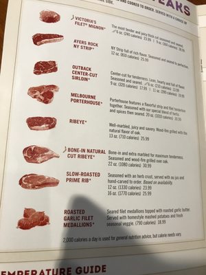 Menu photo 2 Outback Steakhouse Highlands Ranch, CO